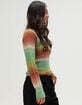 BDG Urban Outfitters Womens Slash Neck Ombre Sweater image number 3