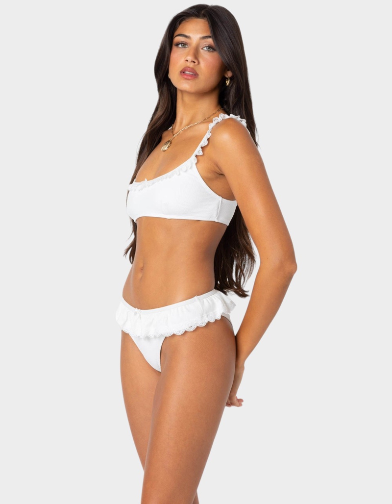 EDIKTED Lacey Ruffled Bikini Top image number 2
