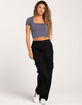 FULL TILT Seamless Square Neck Womens Crop Top image number 6