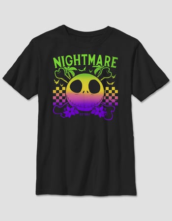 THE NIGHTMARE BEFORE CHRISTMAS Checkered Ombre Unisex Kids Tee Primary Image
