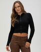 RSQ Womens Cable Zip-Up Sweater image number 1