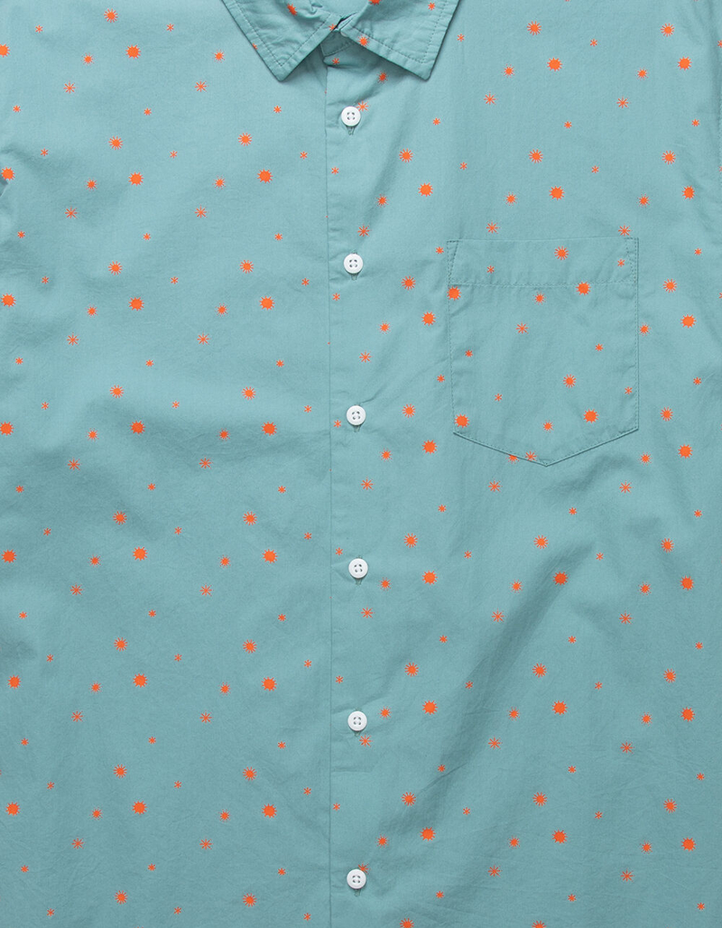 OBEY Burst Mens Button Up Shirt image number 1