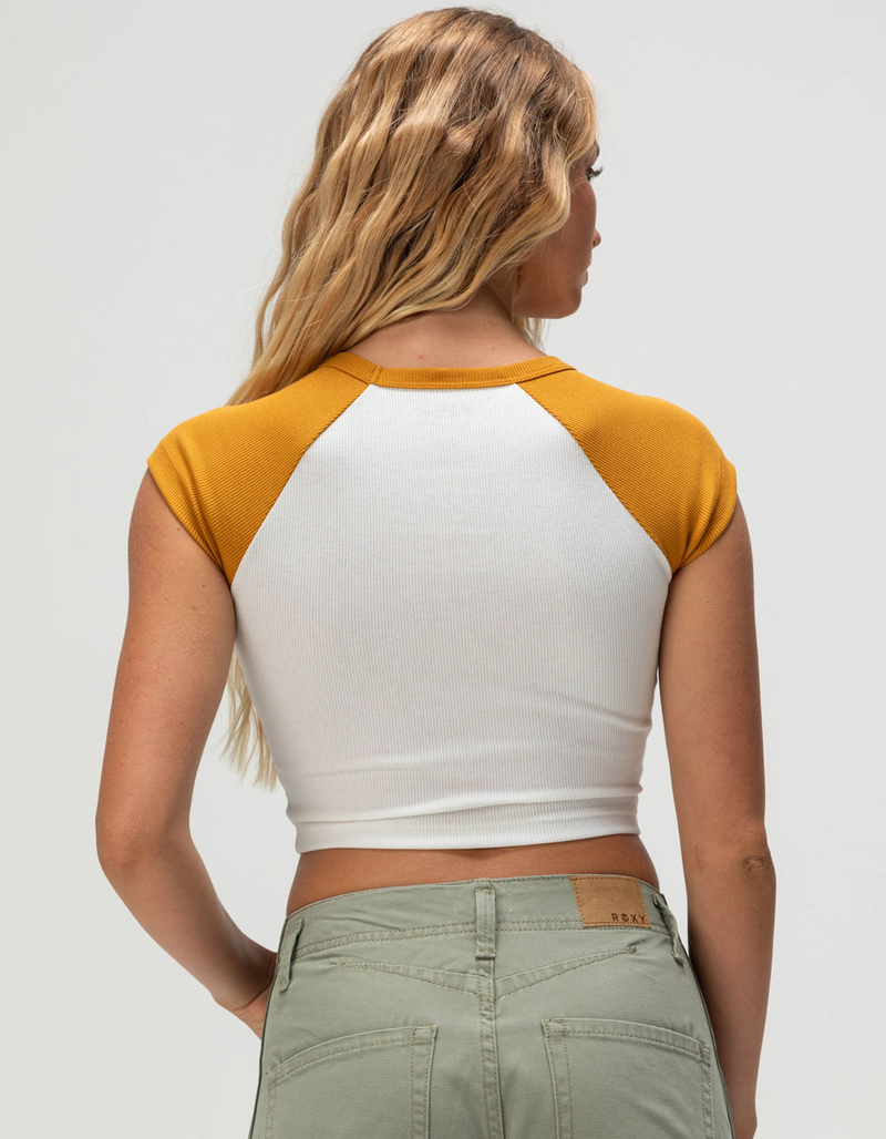 ROXY Retro Heritage Womens Raglan Baby Tee image number 3