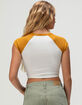 ROXY Retro Heritage Womens Raglan Baby Tee image number 4