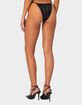 EDIKTED Bruna Faux Leather Bikini Bottom image number 4