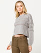 IVY & MAIN Pointelle Balloon Sleeves Womens Sweater image number 1