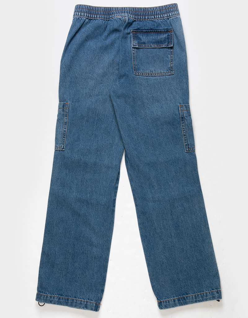 RSQ Girls Denim Parachute Cargo Pants image number 2
