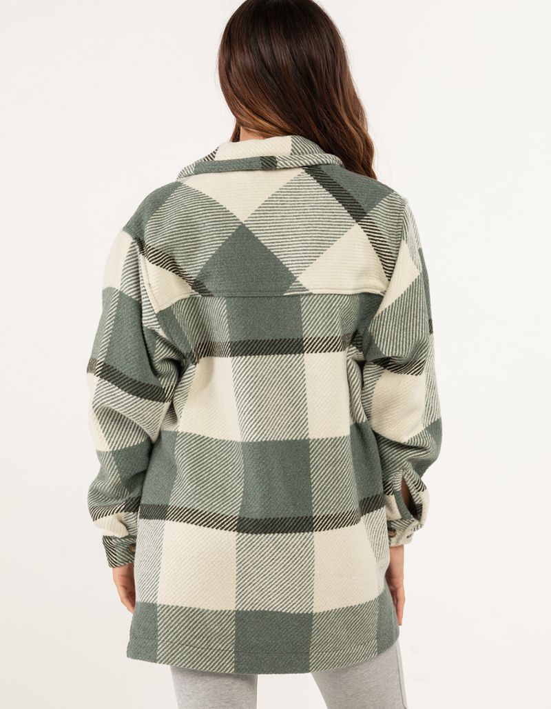 ASHLEY Womens Chunky Wool Plaid Shacket  image number 2