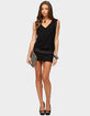EDIKTED Romea Sequin V-Neck Mini Dress image number 5