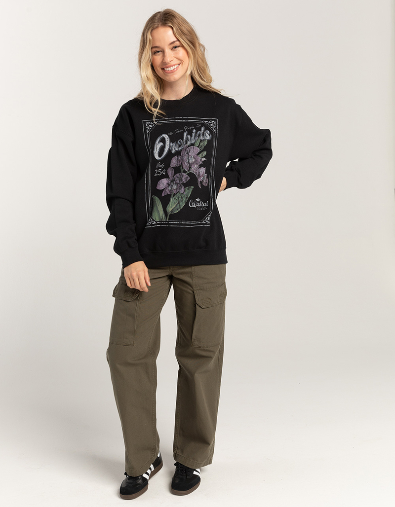 ORCHID Celestial Stamp Unisex Crewneck Sweatshirt image number 1