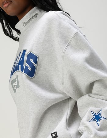 THE WILD COLLECTIVE Dallas Cowboys Womens Mock Neck Sweatshirt Alternative Image