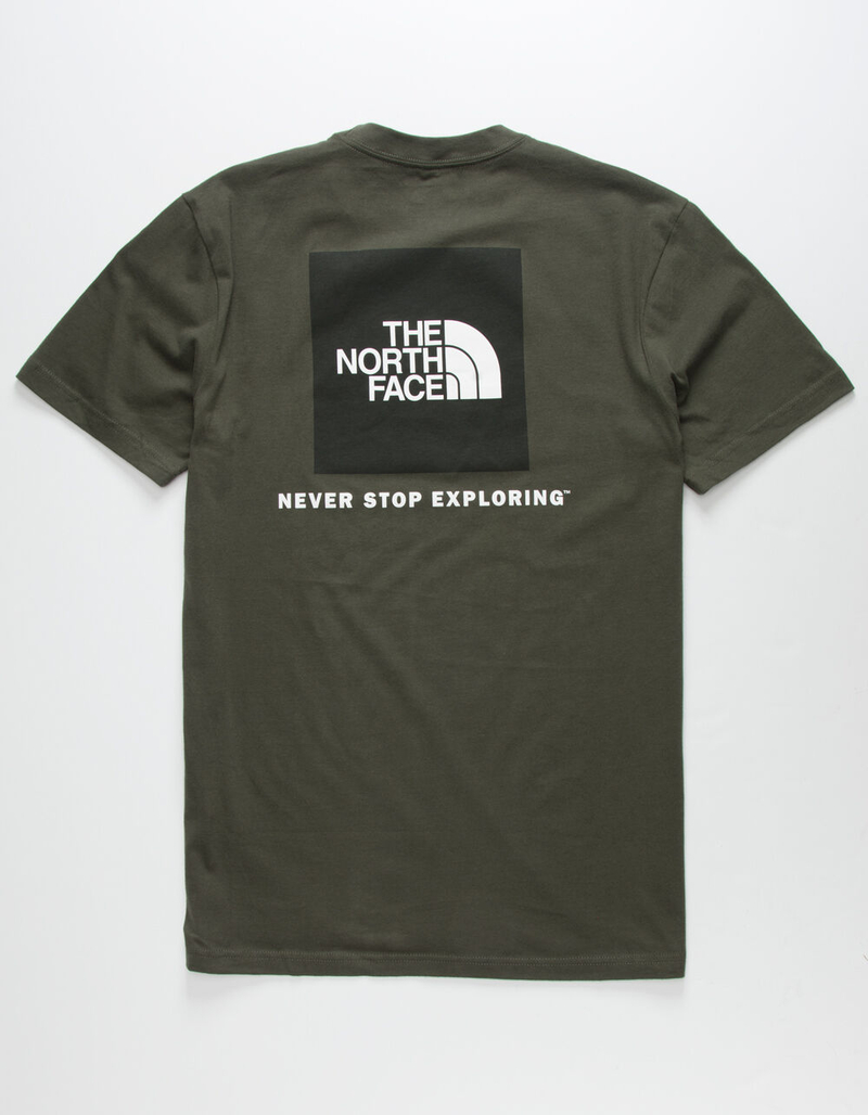 THE NORTH FACE Red Box Mens Dark Green T-Shirt image number 0