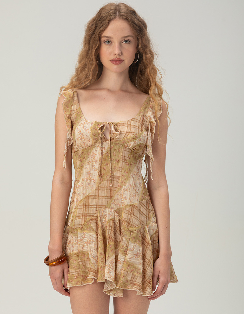 NECTAR CLOTHING Womens Mini Ruffle Dress image number 1