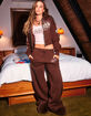 VON DUTCH Womens Wide Leg Sweatpants image number 6
