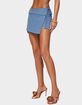 EDIKTED Selena Asymmetric Wrap Mini Skirt image number 2