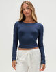 TILLYS Womens Long Sleeve Baby Tee image number 1