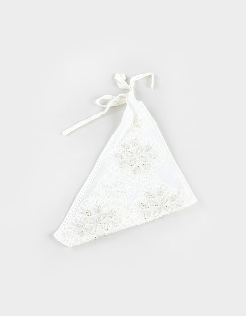 FULL TILT Beaded Embroidered Hair Scarf image number 1