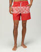 RSQ Mens Seersucker 6.5" Swim Trunks image number 2