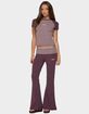 EDIKTED Stay Edikted Stripey Foldover Pants image number 4