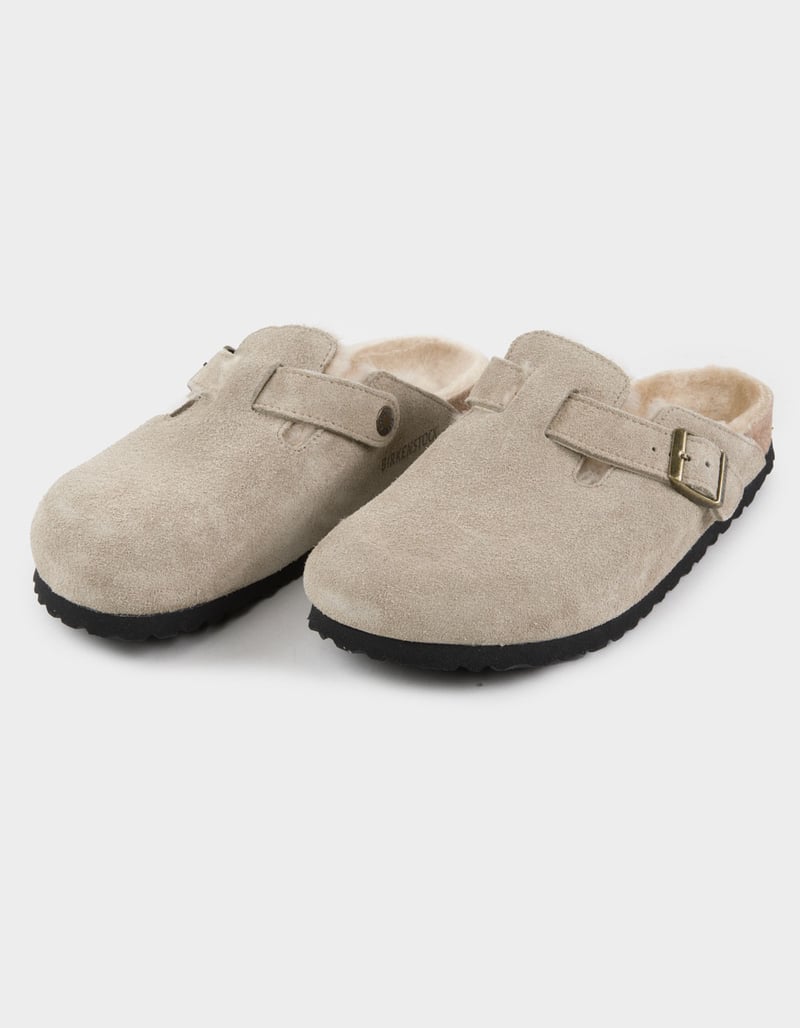 BIRKENSTOCK Boston Shearling Womens Clogs image number 1