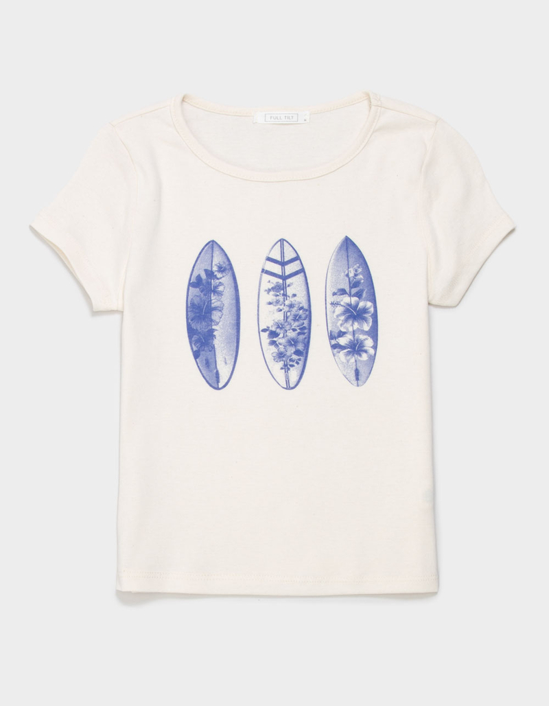 FULL TILT Surfboard Floral Girls Tee image number 0