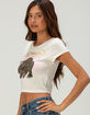 ED HARDY Leopard Panther Womens Rhinestone Baby Tee image number 3