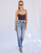 DAZE High Rise Straight Leg Womens Jeans image number 6