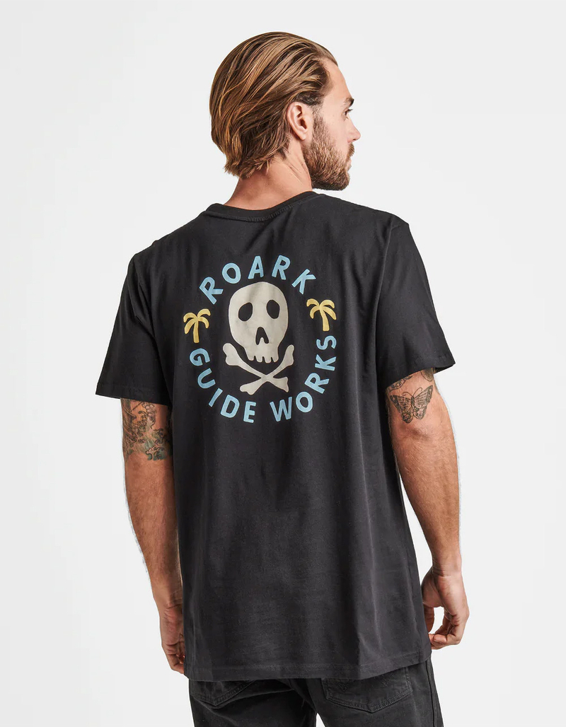 ROARK Guideworks Skull Mens Tee BLACK L Tillys