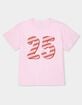 CANDY CANE 25 Stripes Unisex Kids Tee image number 1