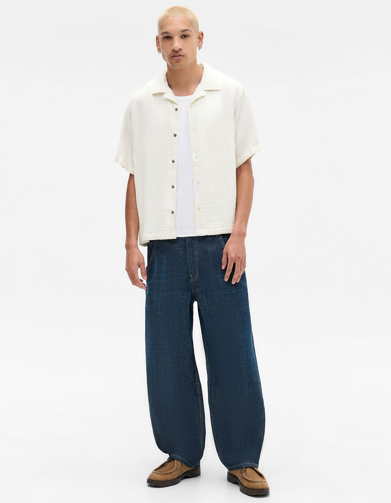 BDG Urban Outfitters Crinkle Mens Button Up Shirt image number 4