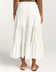 RSQ Womens Mid Rise Tiered Midi Skirt image number 4