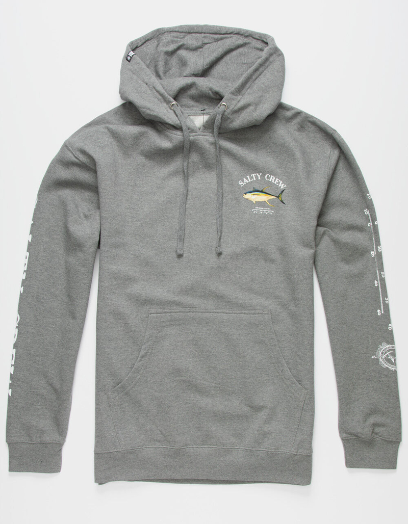 SALTY CREW Ahi Mount Mens Heather Gray Hoodie image number 3