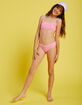FULL TILT Texture Strappy Girls Bralette Bikini Set image number 5