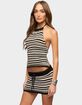 EDIKTED Britta Backless Striped Knit Top image number 2