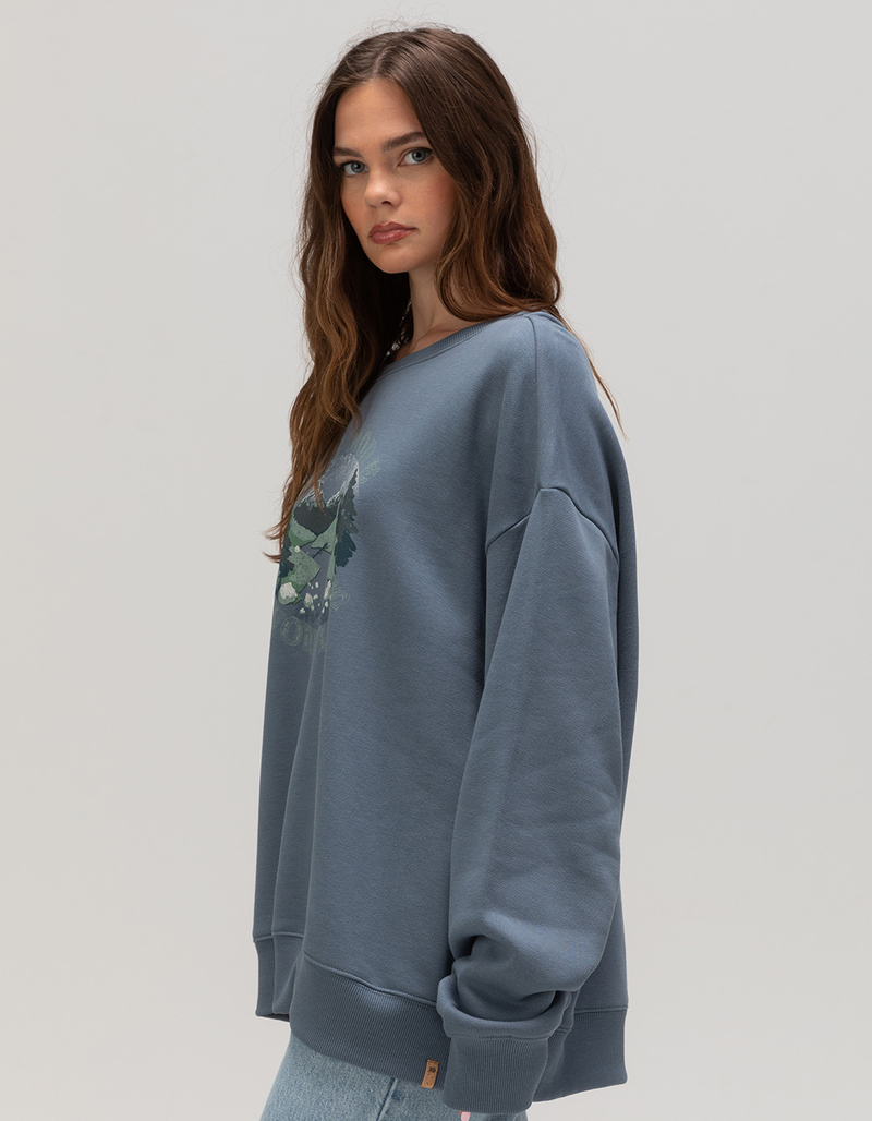 TENTREE Hike More Womens Oversized Crewneck Sweatshirt image number 2