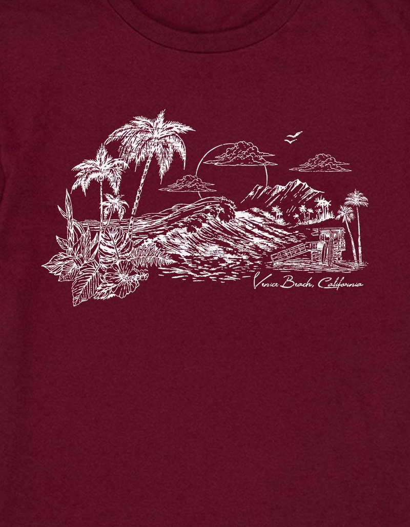 VENICE BEACH Sunset Distressed Unisex Kids Tee image number 1