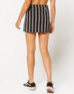 IVY & MAIN Stripe Button Front Mini Skirt image number 4