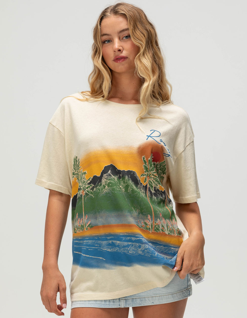ROXY Ko'olau Scenic Womens Boyfriend Tee image number 0