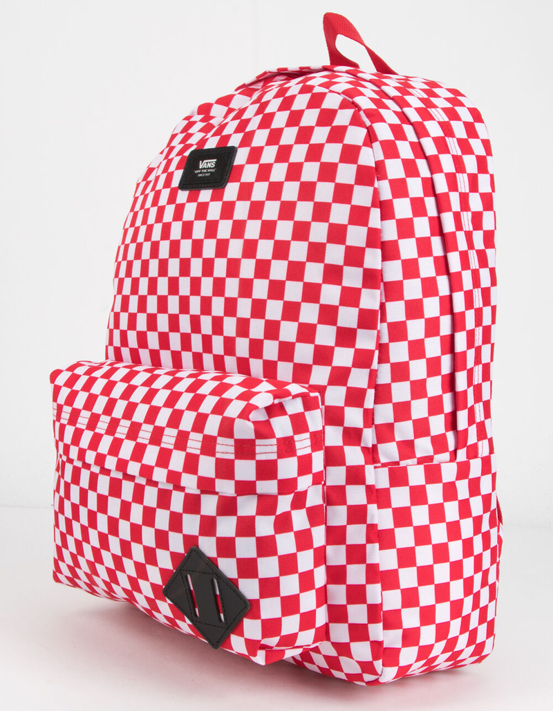 VANS Old Skool III Red Checkerboard Backpack image number 1