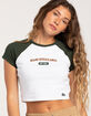 HYPE AND VICE Miami Hurricanes Womens Raglan Tee image number 1