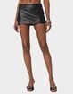 EDIKTED Crawford Faux Leather Micro Skort image number 1