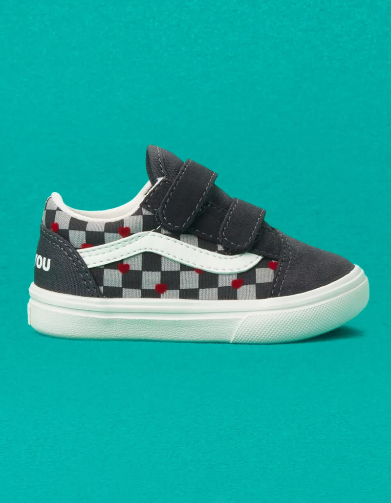 VANS Autism Acceptance ComfyCush Toddler Old Skool Velcro Shoes image number 1