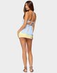 EDIKTED Maddie Strapless Striped Babydoll Top image number 4