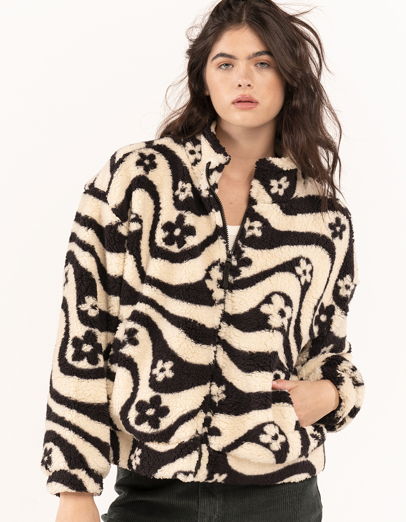 RSQ Print Womens Sherpa Jacket image number 1