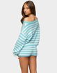EDIKTED Saphi Striped Oversized Knit Sweater image number 3