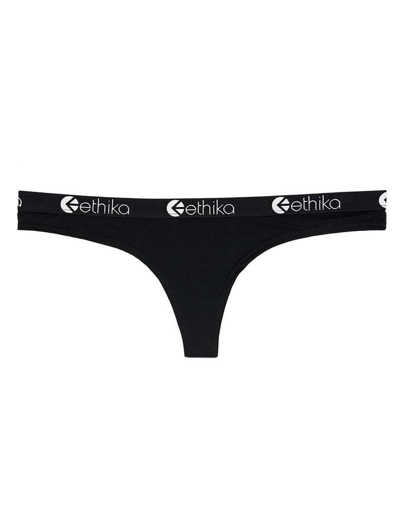 ETHIKA Midnight Black Thong image number 3