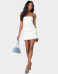 EDIKTED Strapless Ruffled Mini Dress image number 3
