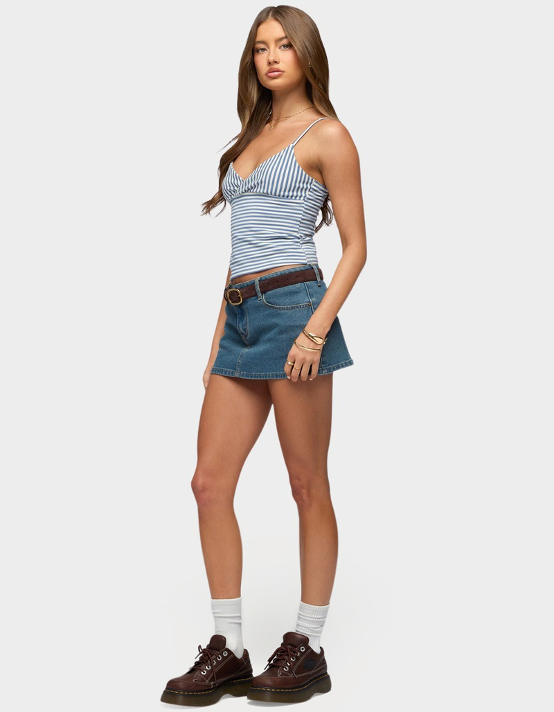 EDIKTED Emilea V-Neck Striped Tank Top image number 3