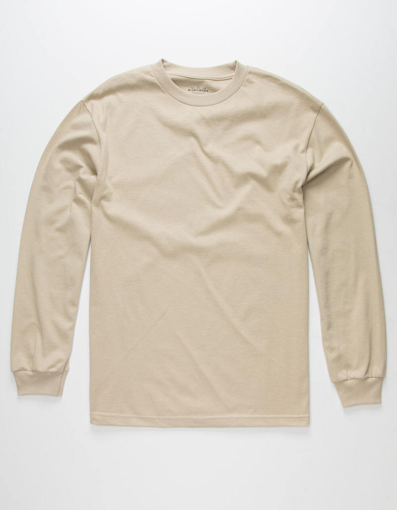 BLUE CROWN Classic Heavyweight Mens Sand T-Shirt image number 0