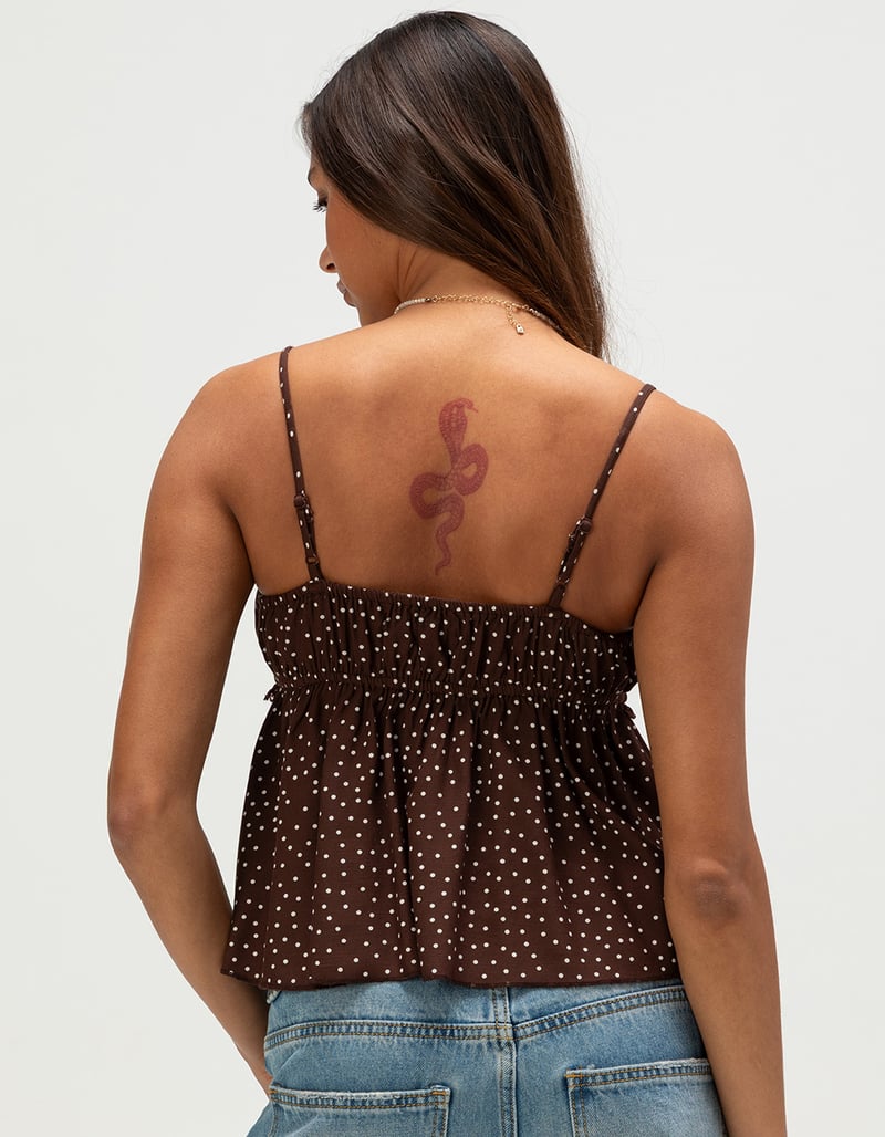 RSQ Womens Polka Dot Babydoll Cami image number 3